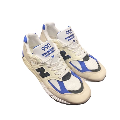 NEW BALANCE (M990 MADE IN USA) WHITE / BLUE