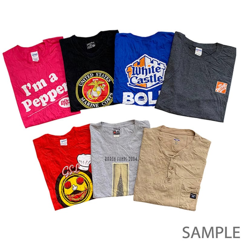USA古着メンズ S〜3XL Tシャツブランド mixプリント48枚まとめ売り USED・古着】アメリカ 古着 T-シャツ おまかせ 3枚セット | re