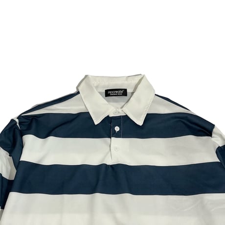 re:create  (RUGBY POLO SHIRTS) WHITE / BLUE