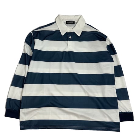 re:create  (RUGBY POLO SHIRTS) WHITE / BLUE