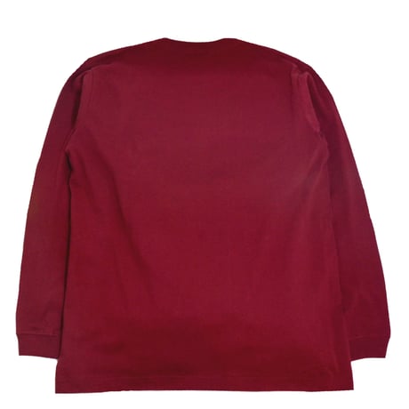 re:create L/S T-SHIRTS (REC COLLEGE) BURGUNDY
