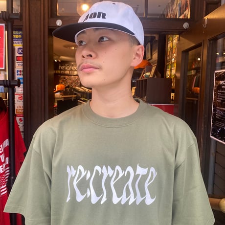 re:create S/S T-SHIRTS (Distortion) OLIVE