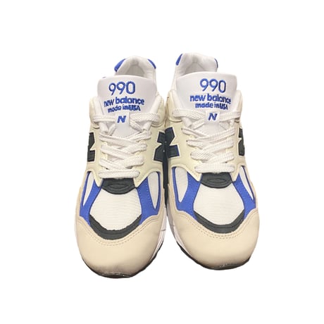 NEW BALANCE (M990 MADE IN USA) WHITE / BLUE