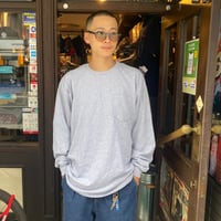 re:create (L/S 無地 POCKET T-SHIRTS) GRAY