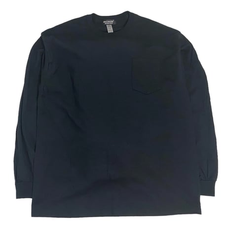 re:create (L/S 無地 POCKET T-SHIRTS) BLACK