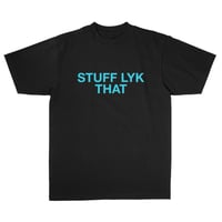 SECRET FRESH S/S T-SHIRTS (Stuff Lyk That) BLACK / BLUE