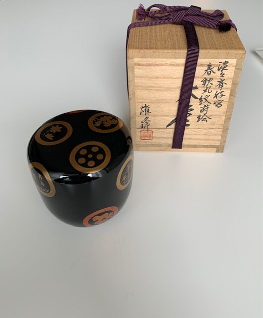 坂下雄峰 淡々斎好写春秋丸紋蒔絵大棗【茶道具／棗／共箱】 | 龍門堂
