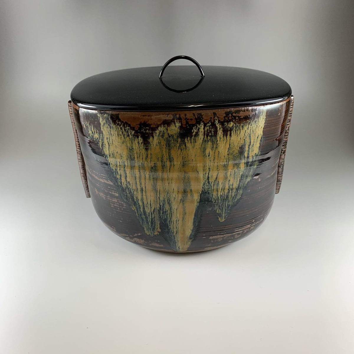 茶道具 高取笹耳花入 鬼丸碧山