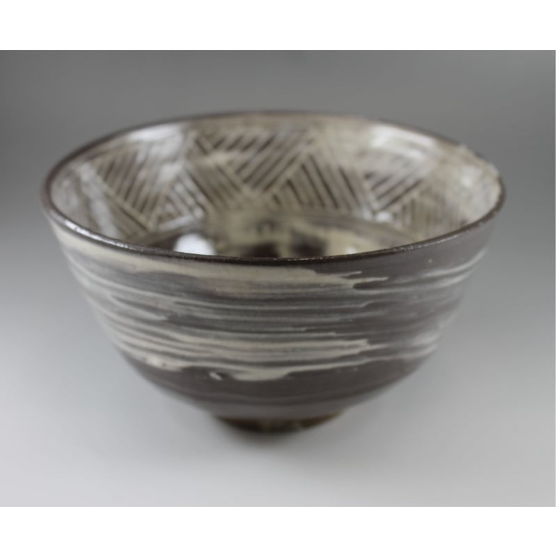 ◇永楽善五郎 十四代 妙全（1852〜1927年）丑の絵 筒茶碗 千家十職
