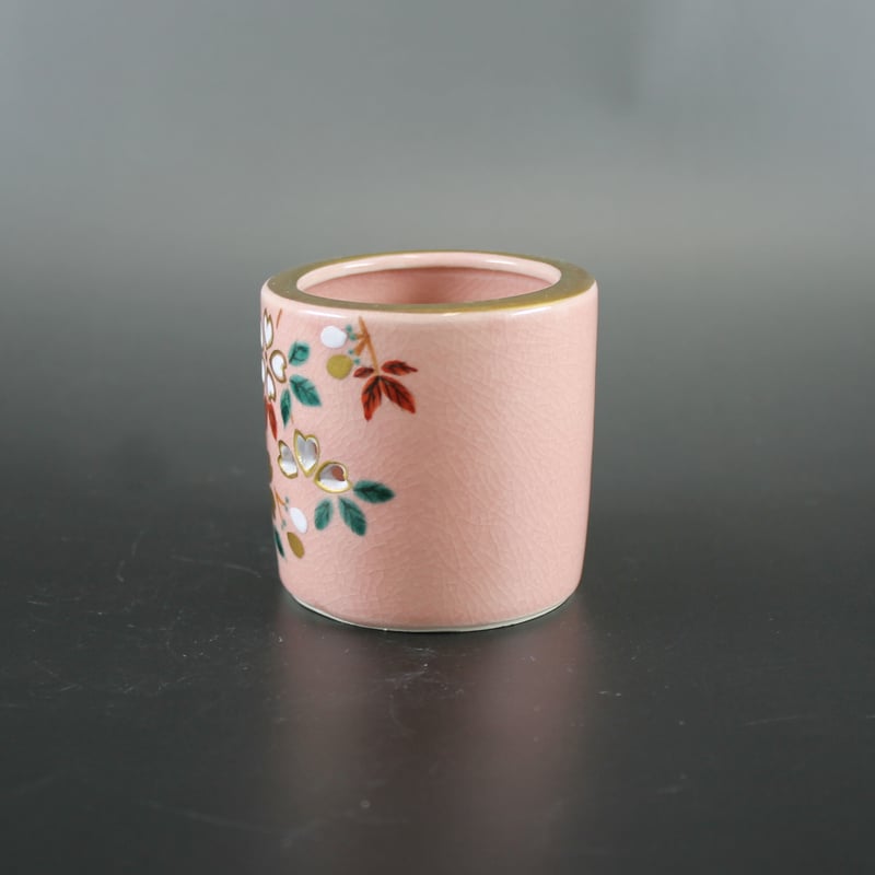 蓋置　モール　流水に桜 蓋置モール流水に桜