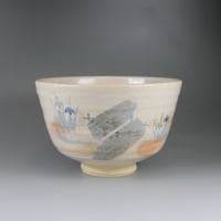 加藤利昇 乾山菊茶碗【茶道具／茶碗／菊絵／新品／桐箱入】 | 龍門堂