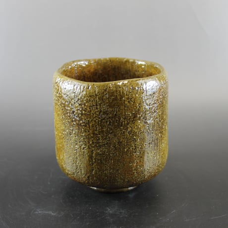 九代大樋長左衛門 大樋焼筒茶碗【茶道具／筒茶碗／共箱】