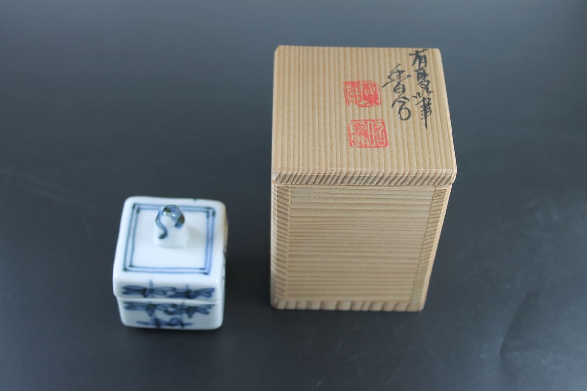 高野昭阿弥作茶道具香合2段Q 高野昭阿弥作茶道具香合2段Q