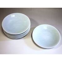 桃山窯 青白磁 青海波銘々皿【菓子器／銘々皿／新作】