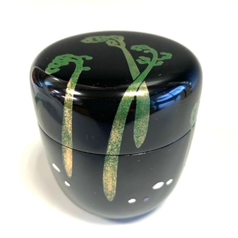 輪島復興支援】輪島市漆芸家 今井千鶴 蕨蒔絵中棗 | 龍門堂