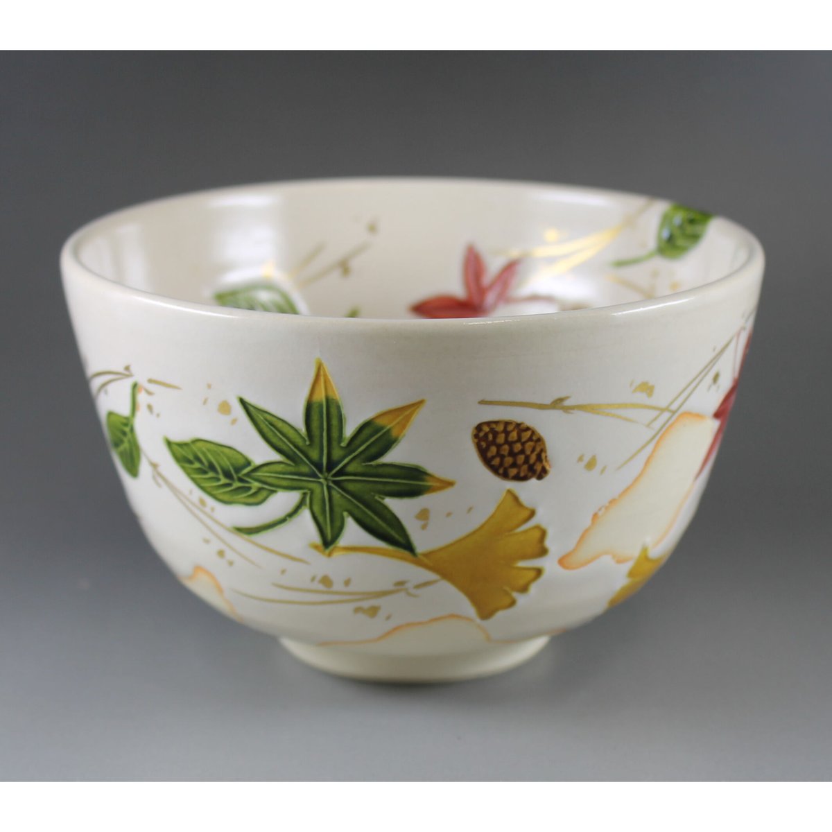 山本一如 交趾吹寄茶碗【茶道具／茶碗／桐箱入／新品】 | 龍門堂