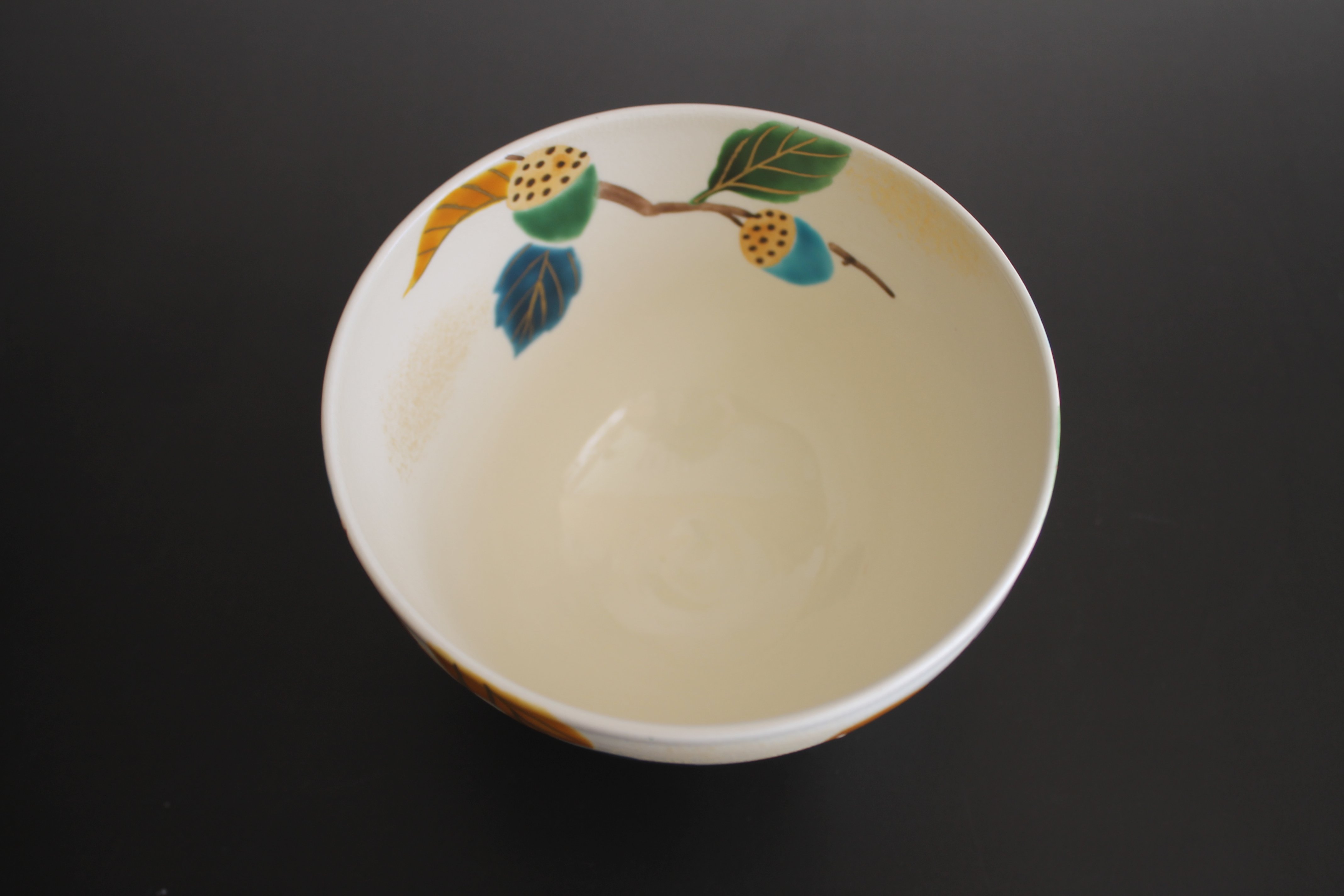 加藤永山 色絵団栗茶碗【茶道具／茶碗／秋／新作】 | 龍門堂