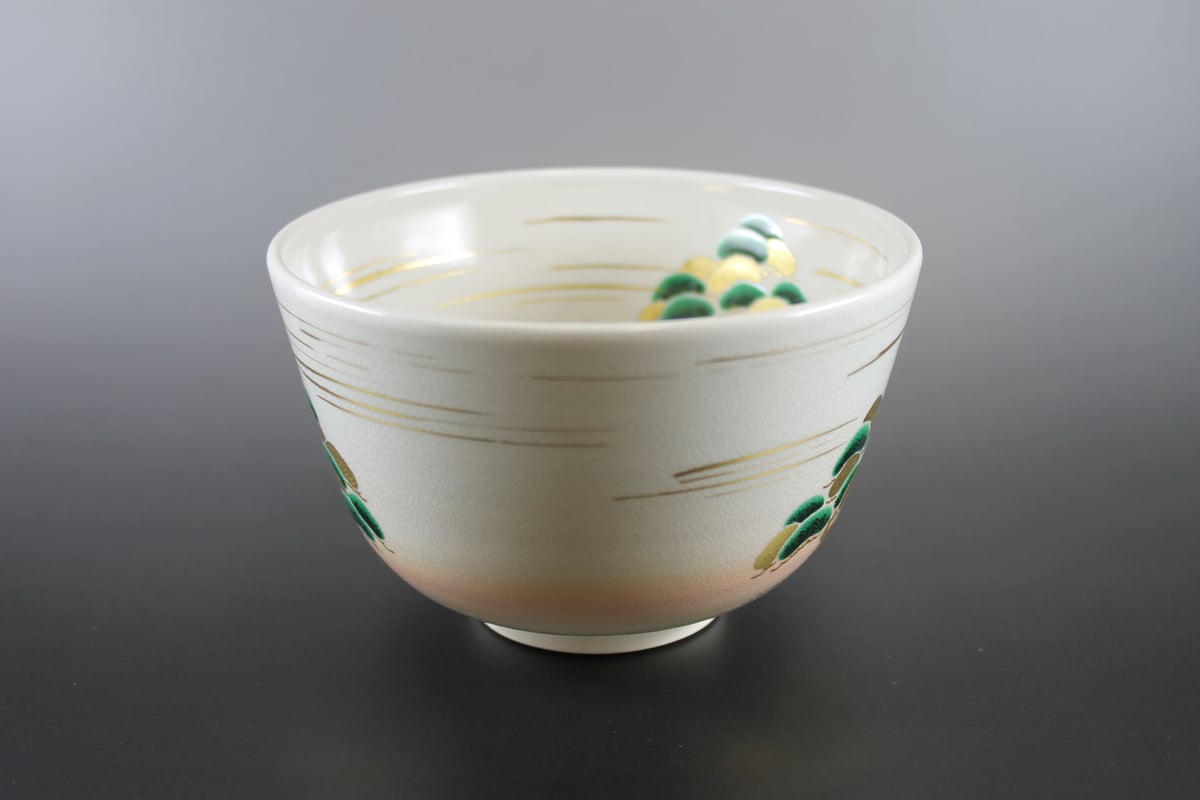 中村秋峰作 和蘭陀 幾何紋 水指 共箱 略歴付 茶道具 