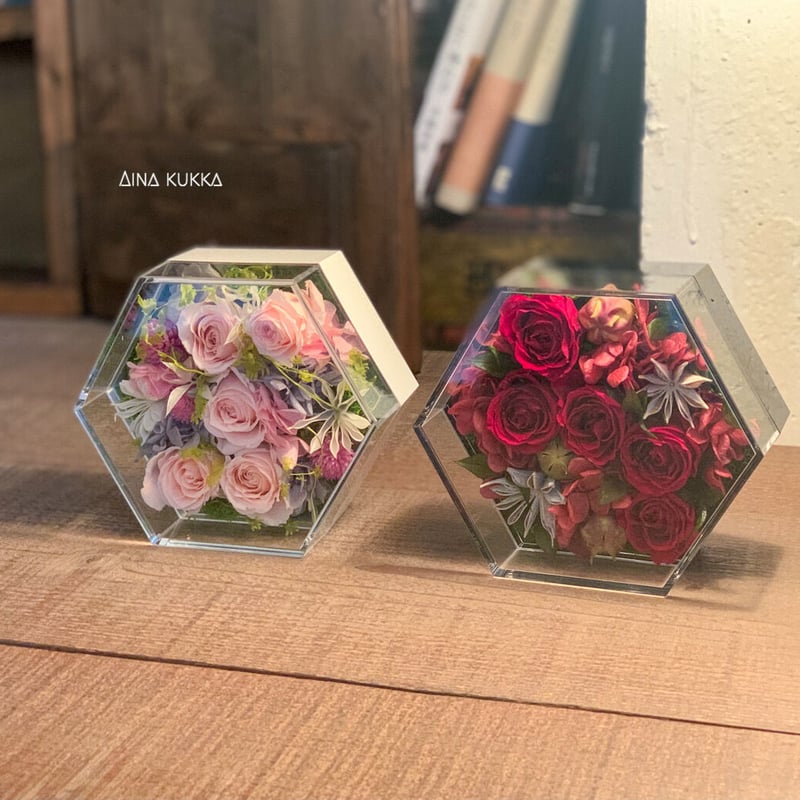 Flower Box/M]フェリーチェ・カラー2種/プリザーブドフラワー | Flower
