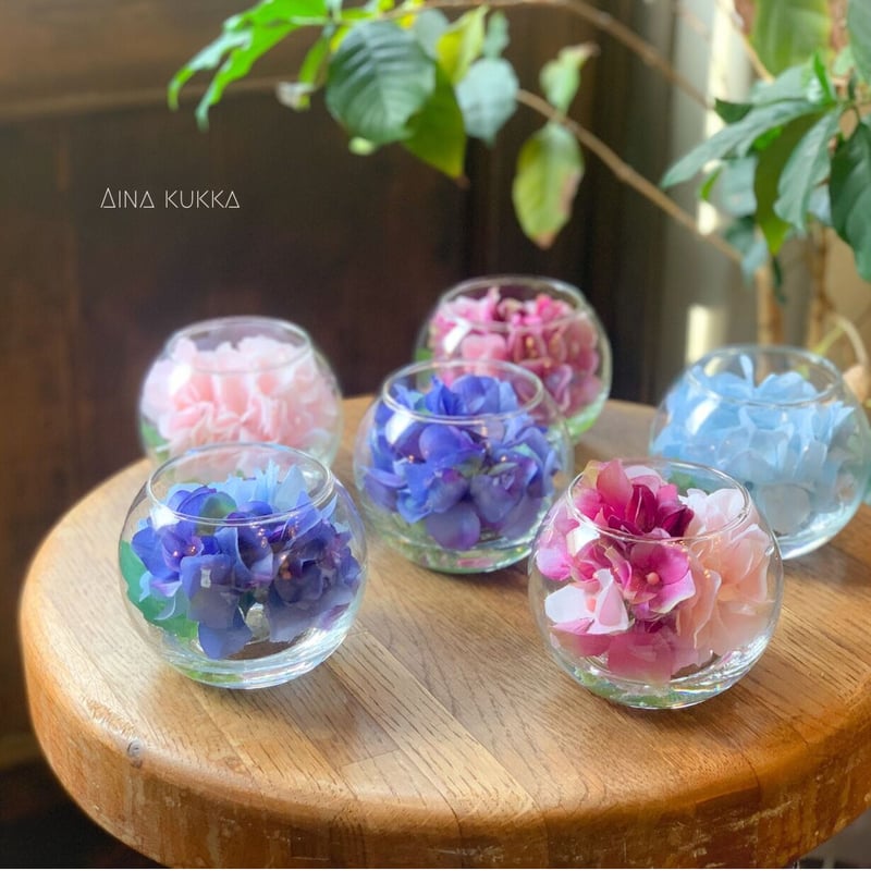 まるで本当の紫陽花みたい!大輪の紫陽花が美しいアーティフィシャル（造花）アレンジ まるで本当の紫陽花みたい!大輪の紫陽花が美しい アーティフィシャル