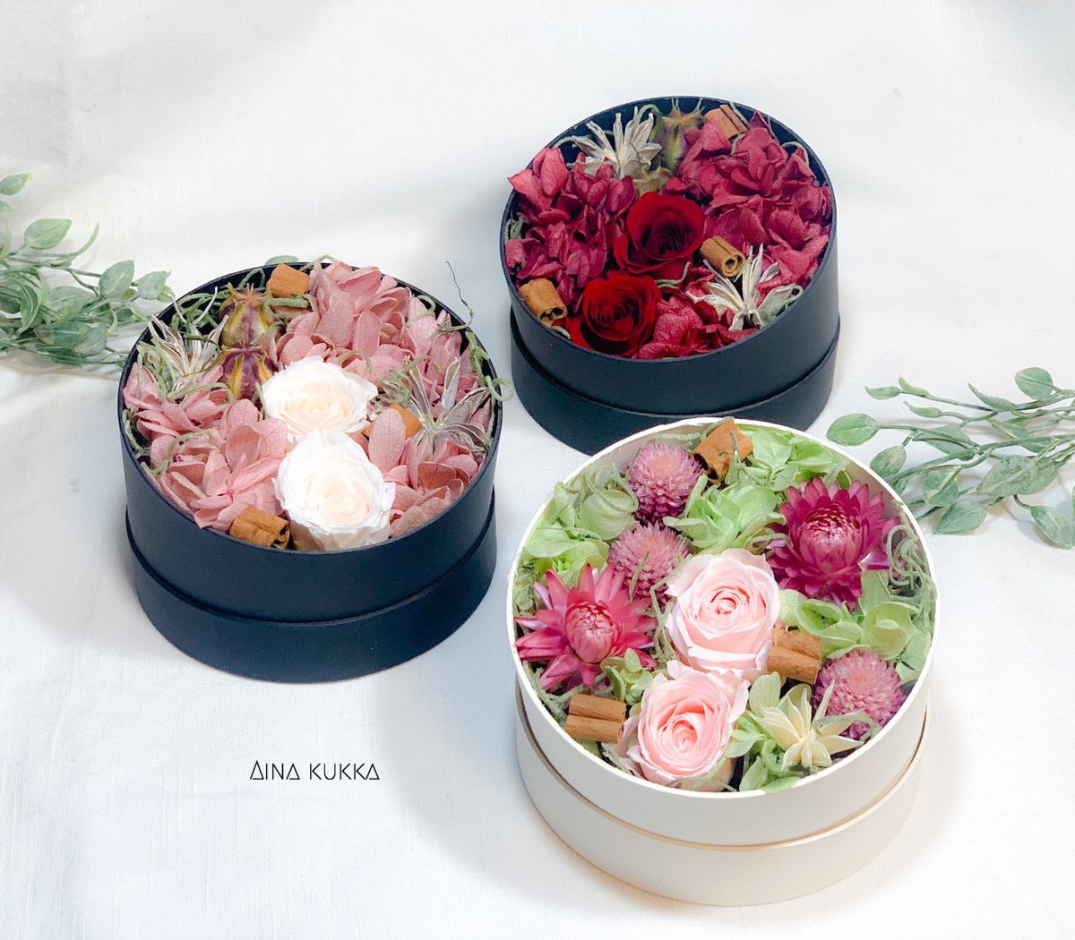 Flower Box/S]カラー3種/プリザーブドフラワー | Flower works A