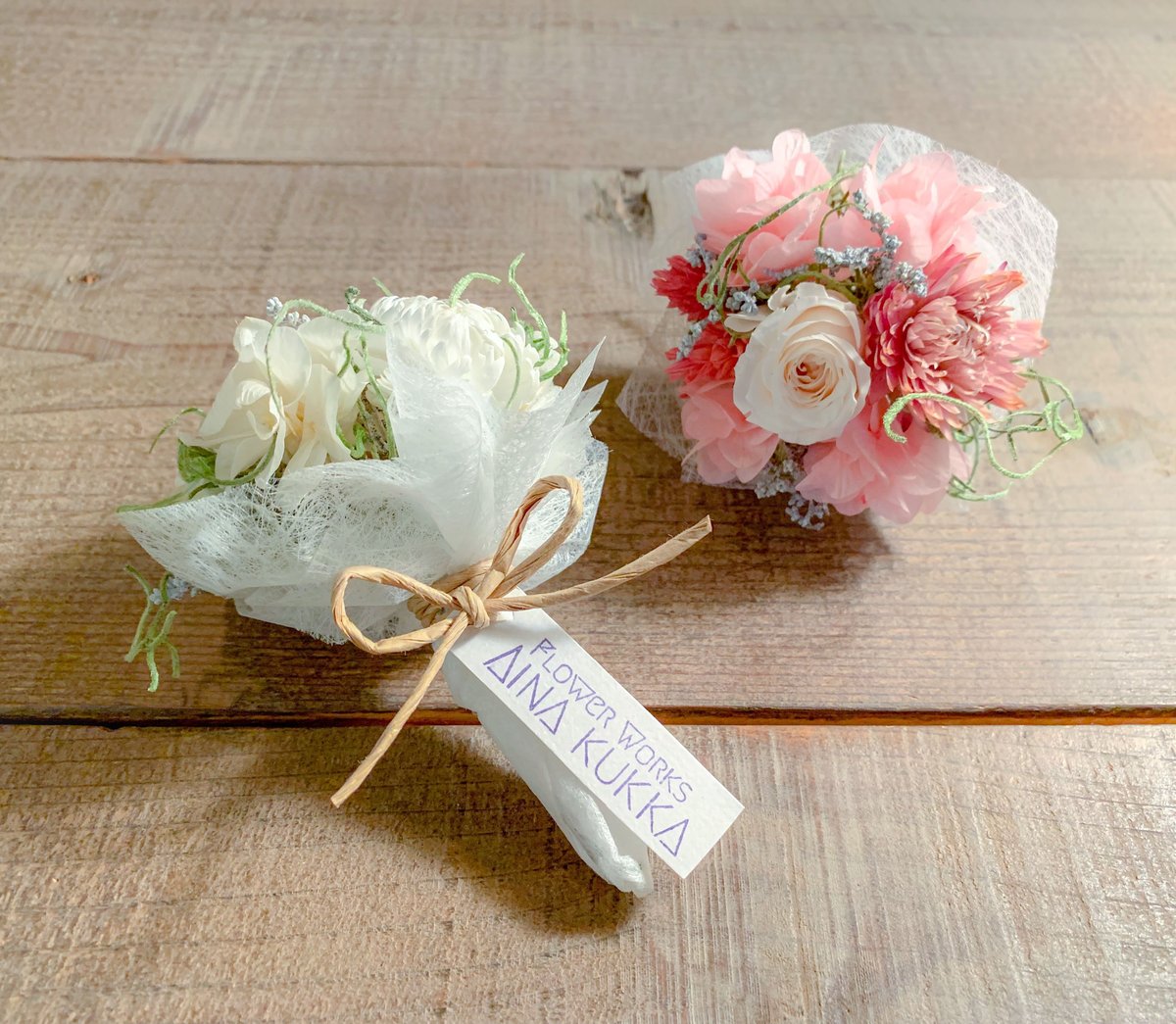 プチブーケ] カラー6種/プリザーブドフラワー | Flower works