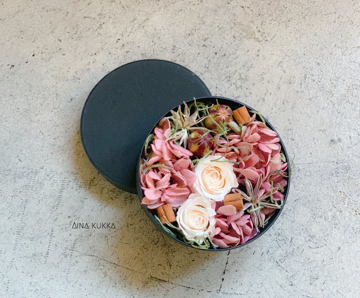 プリザーブドフラワー。スタイリッシュ。 Flower Box/S]カラー3種/プリザーブドフラワー | Flower works A
