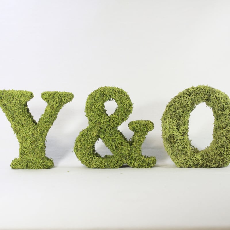 モスオブジェ]アルファベット(一文字) | Flower works AINA KUKKA