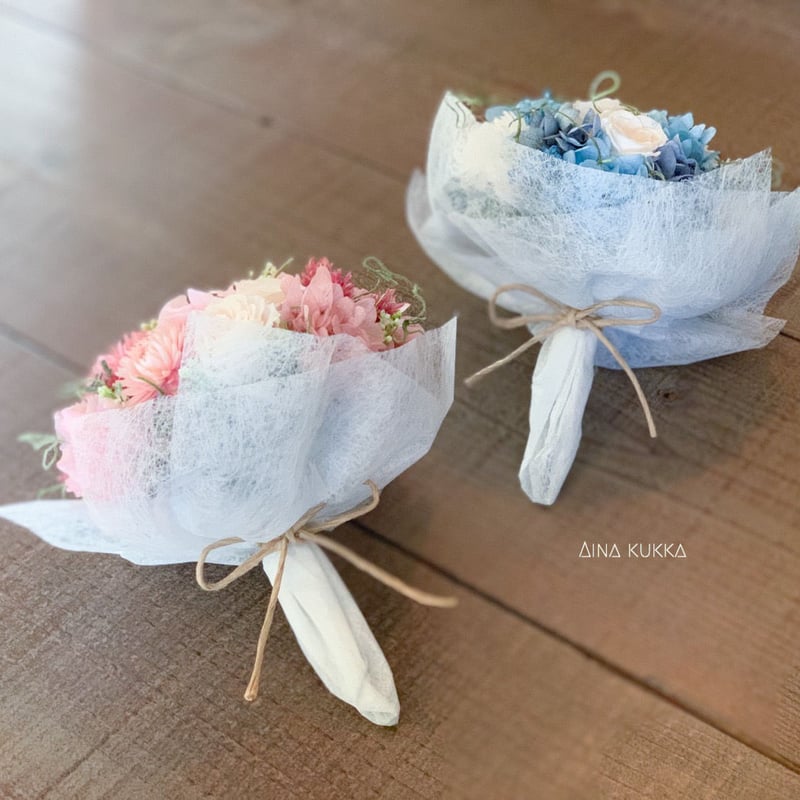 プリザーブドフラワー 花束 ミニブーケトスピンク☆ ミニブーケ/Lサイズ]ローズピンク/プリザーブドフラワー | Flower