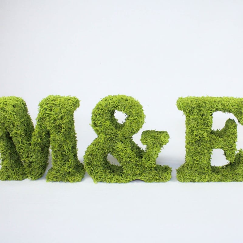 モスオブジェ]アルファベット(一文字) | Flower works AINA KUKKA