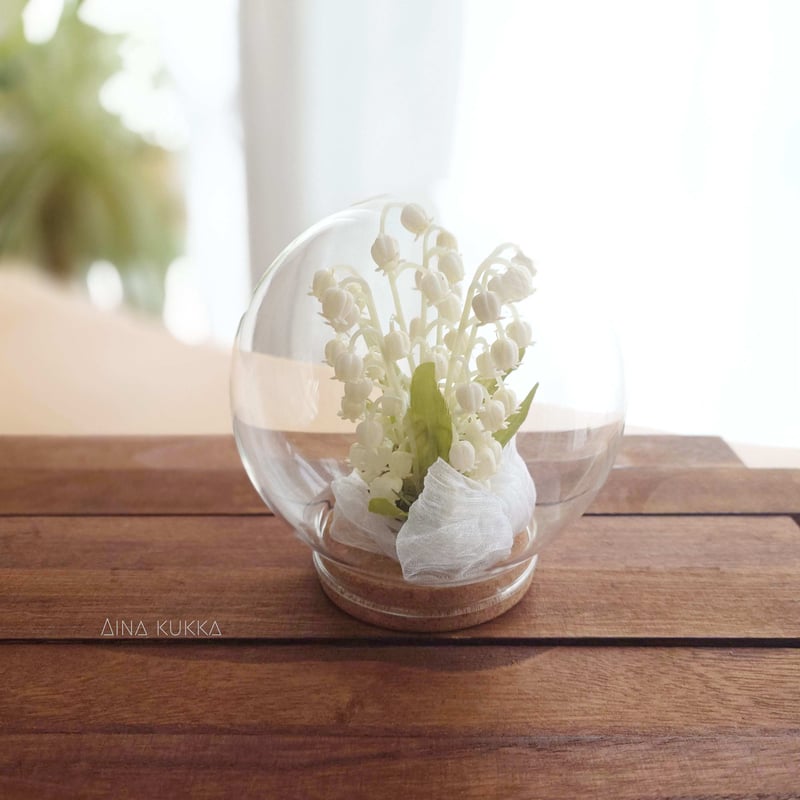 ガラスボトル/すずらん]アーティフィシャルフラワー | Flower works