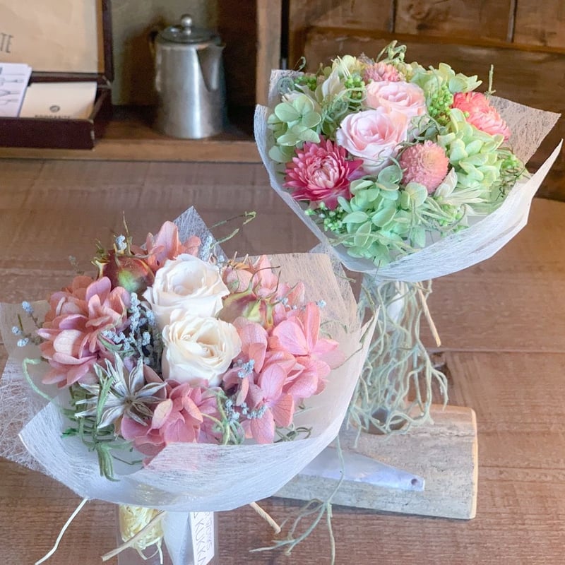 ミニブーケ/Sサイズ]カラー7種/プリザーブドフラワー | Flower works