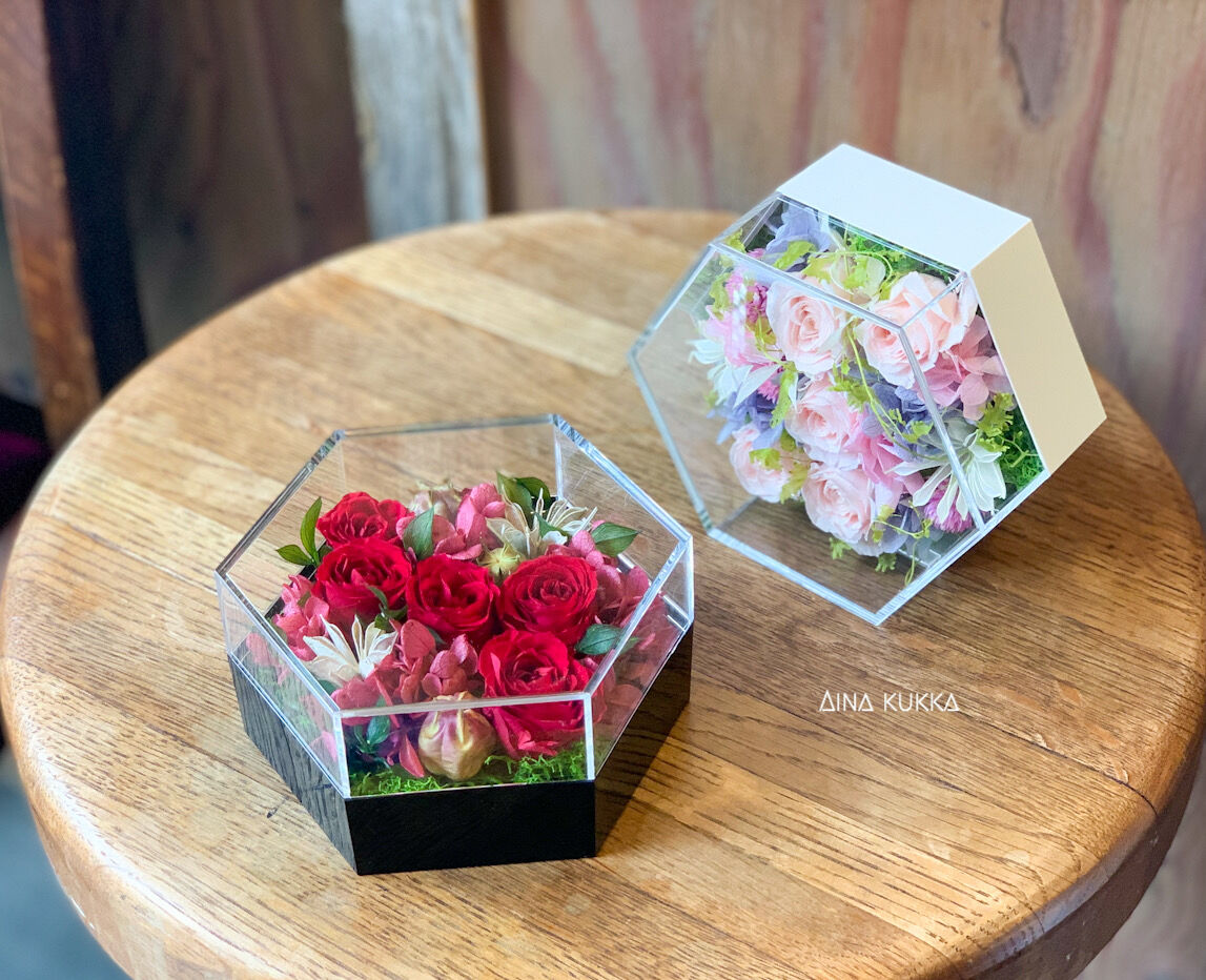 Flower Box/M]フェリーチェ・カラー2種/プリザーブドフラワー | Flower