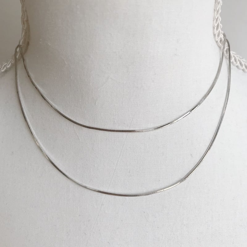 silver925 細めスネークネックレスチェーンL190 silver925 細めスネークネックレスチェーンL190 mimi33】スネーク