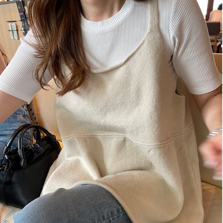 Knit camisole (ivory)