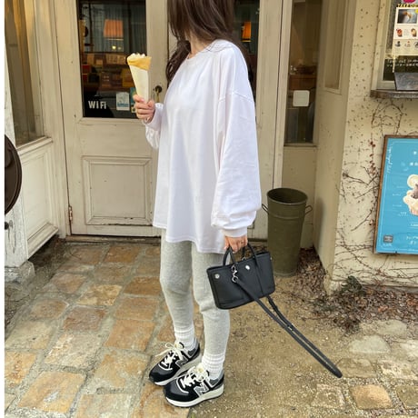 Puff sleeve long t-shirts