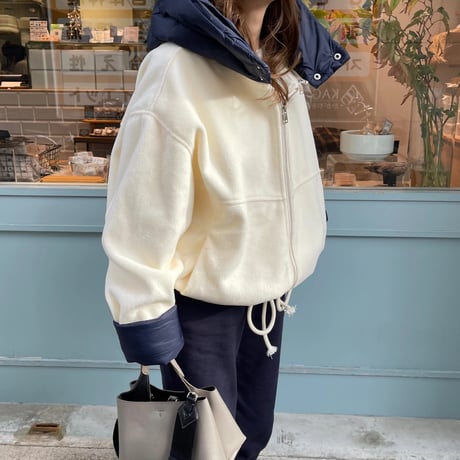 2way wool short coat (Ivory)