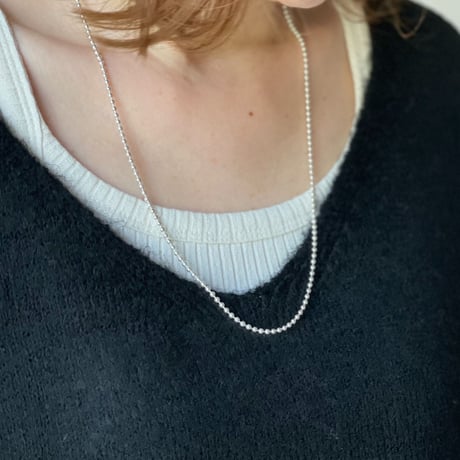 【silver925】Ball chain necklace 3㎜×60㎝