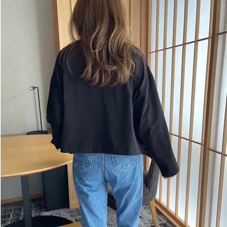 Over size long t-shirts(Black)