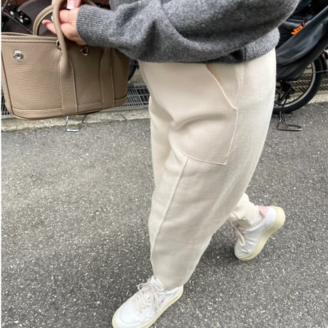 Taperd knit pants(Ivory)