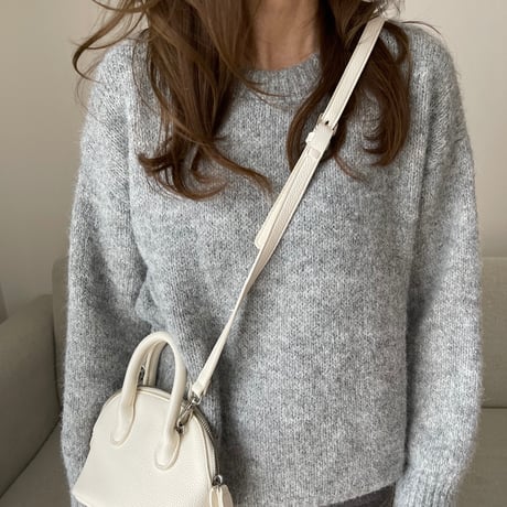 Soft touch basic knit(Gray)