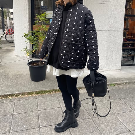 Dot quilted jacket
