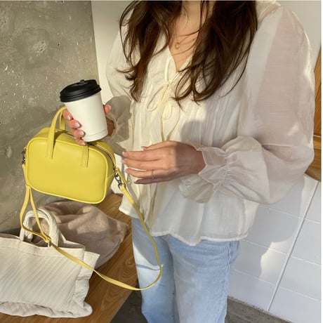 Sheer frill blouse(Ivory)