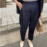 Tuck taperd pants (Blue)