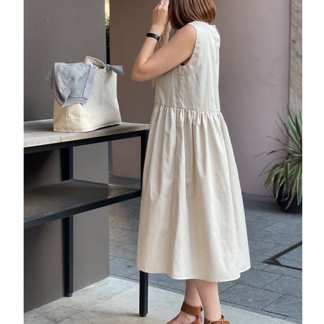 【Original】Volume onepiece(beige)