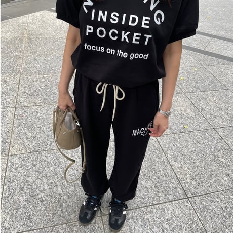 Logo sweat setup(Black)