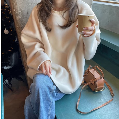 Freece wide pullover(Ivory)