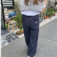 Heart pocket sweat pants(Navy)