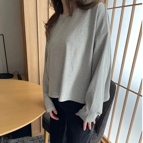 Over size long t-shirts(Gray)