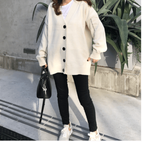 Wide cardigan